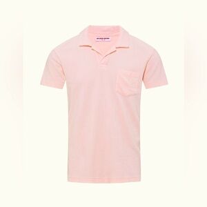 NWT Orlebar Brown Rose Terry Towelling Resort Polo Shirt Size M *2024 Style*